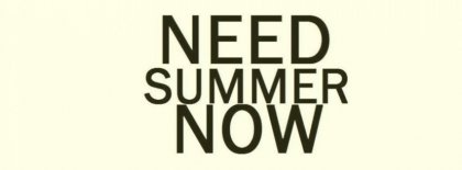 Need Summer Now Facebook Covers